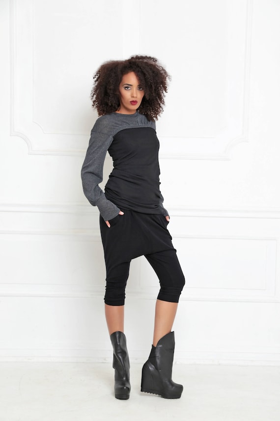 blusa negra mujer talla grande