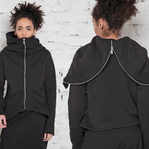 womens oversized hoodie black