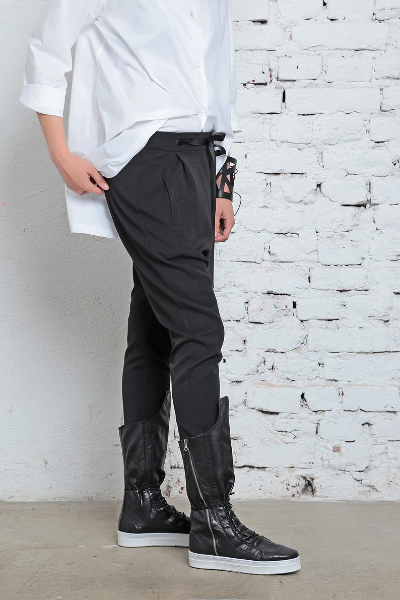 Harem Pants Women Drop Crotch Pants Steampunk Clothing image 4