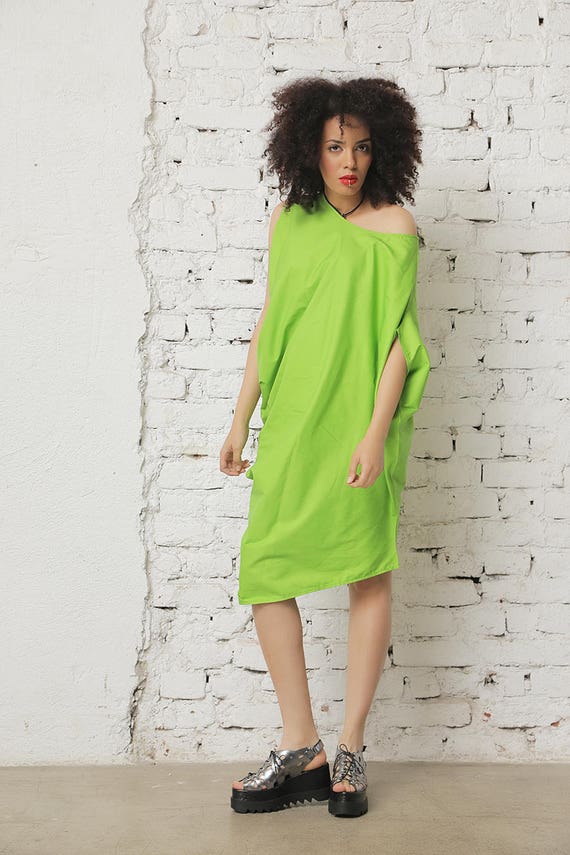 neon green summer dress
