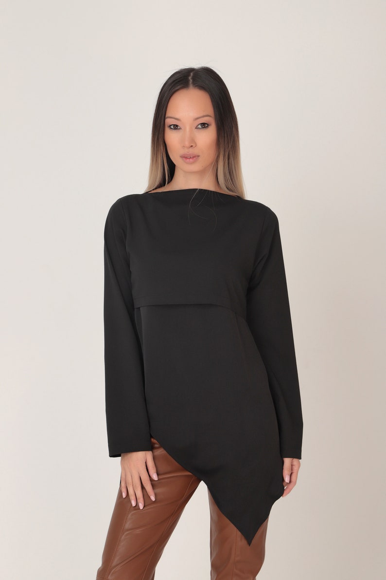 new look black tunic