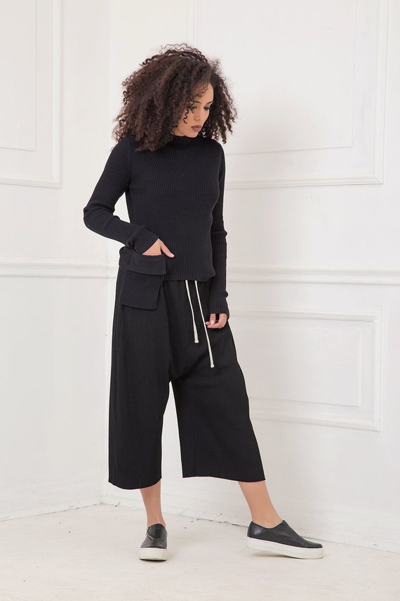 Women Pants Black Pants Women Culottes 