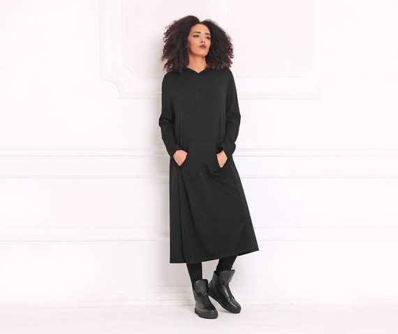 ambitie Evolueren gijzelaar Gebreide jurk zwarte jurk vrouwen jurk maxi jurk gotische - Etsy Nederland