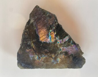 Semi polished Labradorite crystal