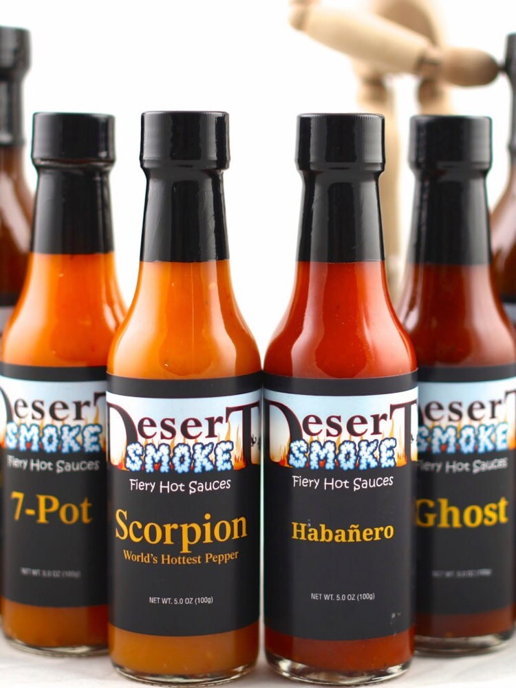 Hot Sauce Sampler Pack Etsy