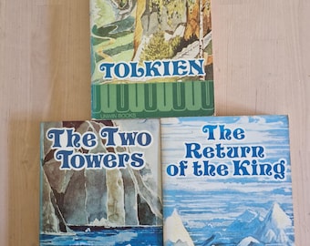 La trilogia del Signore dei Libri. J.R.R. Tolkien. Unwin Paperback Books. La Compagnia degli Anelli. Le Due Torri. Il Ritorno del Re. 1974.