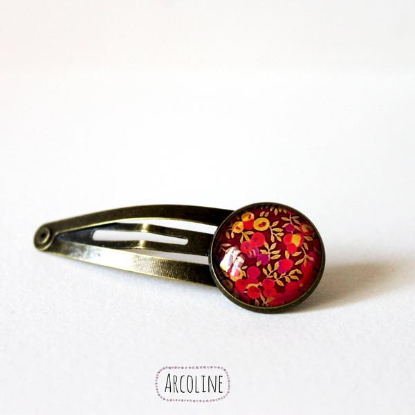 Barrette Clic clac Cabochon Liberty