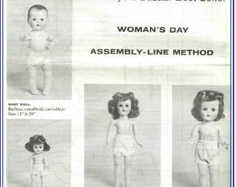 Womans's Day Doll Patterns Assembly-Line Method PDF