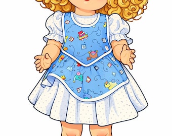 PDF - 22" Saucy Walker or similar Play Date #820 Dress Pattern in PDF Format