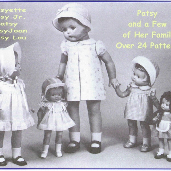 Patsy Family Doll Patterns Booklet - PDF