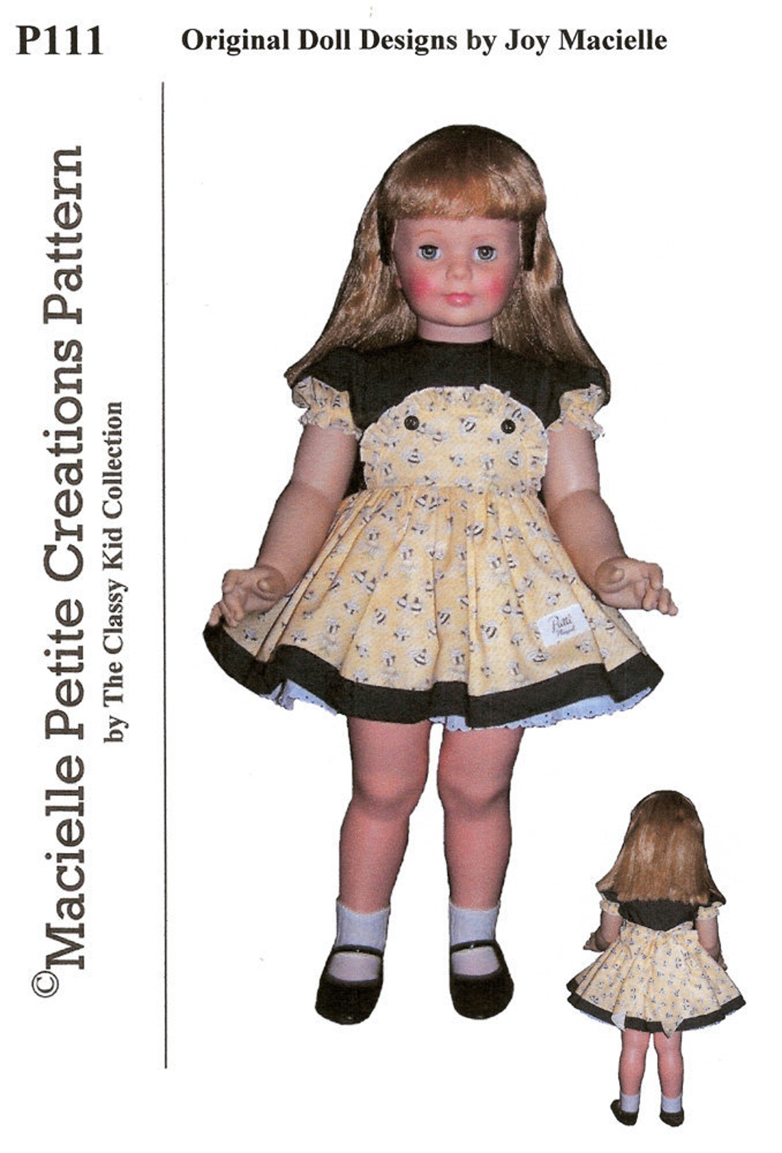 Patti Playpal Dress Pattern P111 Etsy