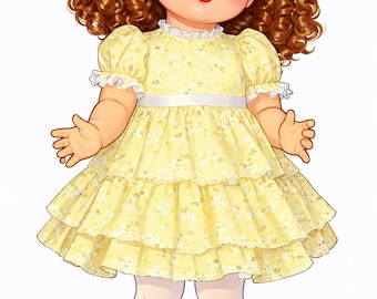 PDF - 22" Saucy Walker or similar Part Time! #817 Dress Pattern in PDF Format