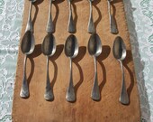 10 large Pewter Spoons. Elegant French Antique Pewter Dinner Spoons 1800 39 s