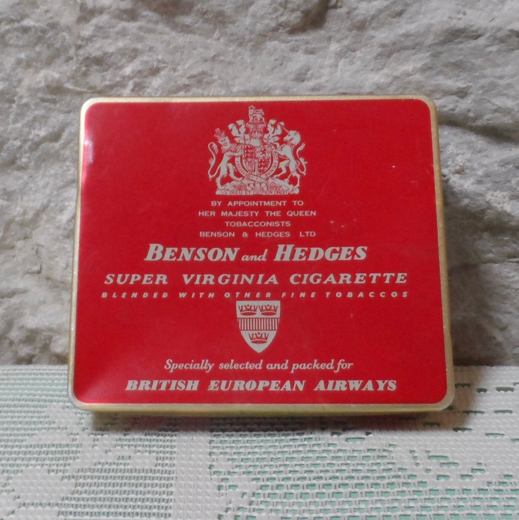 BENSON & HEDGES - BRITISH EUROPEAN AIRWAYS - VINTAGE CIGARETTE TIN - PRE-1953 | #500603500 Australia