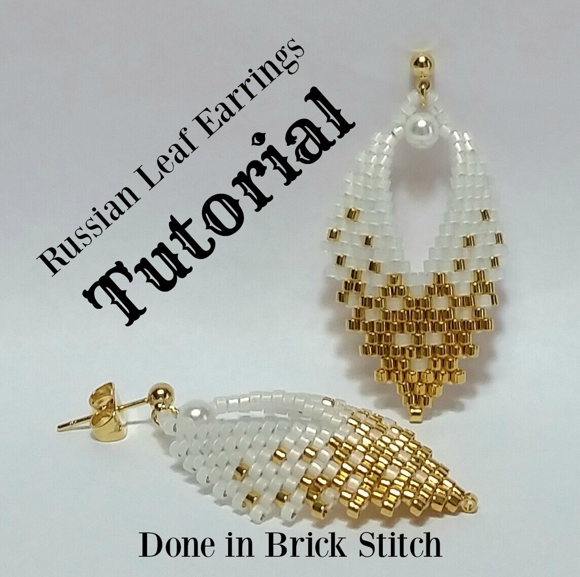 Russian leaf deals beaded earrings