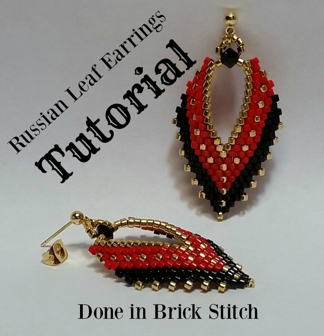 Russian sale leaf earrings