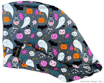 Gorro de algodón estilo duendecillo para mujer con diseño de Halloween Spook-o-Clock