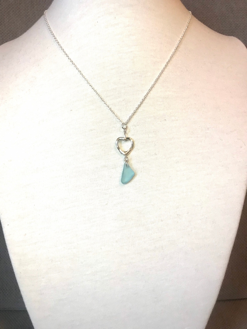 Handmade gin glass necklace
