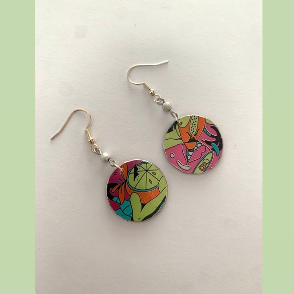 Beer Can Earrings Etsy