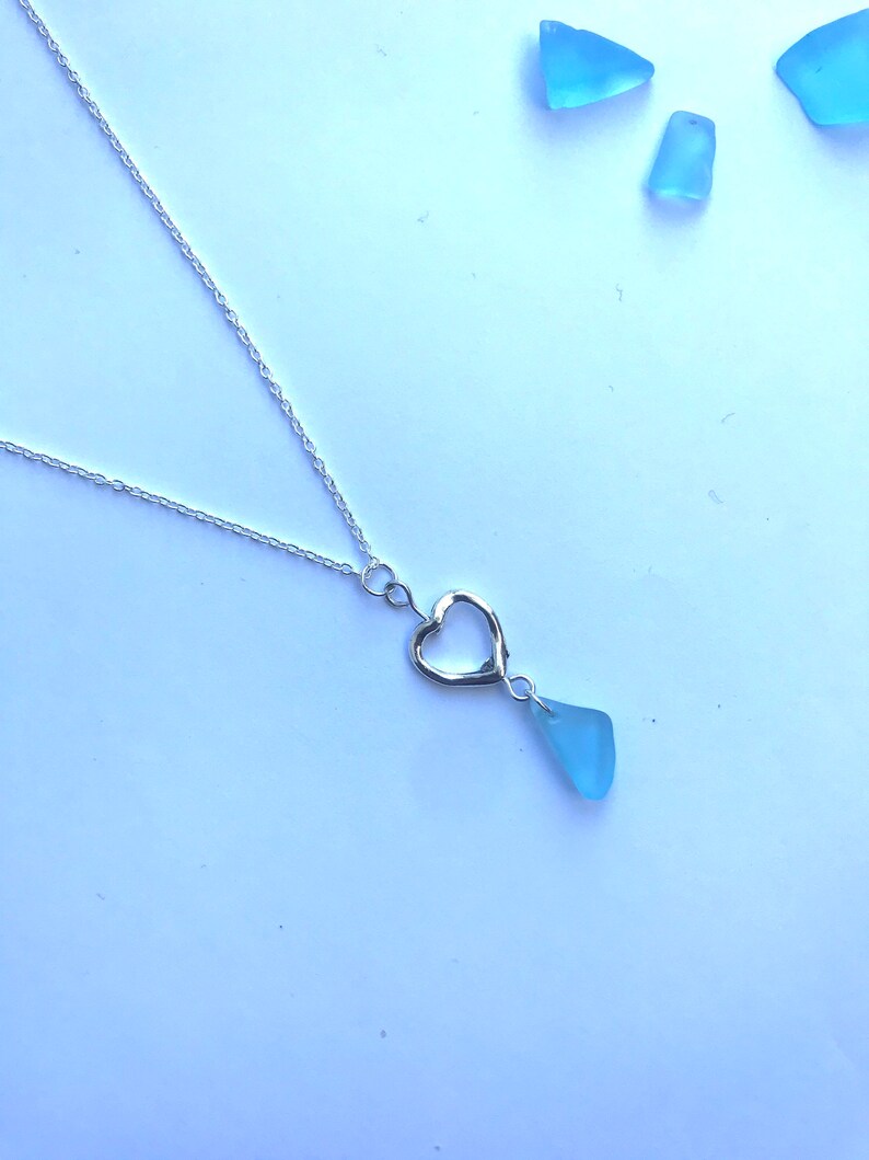 Handmade gin glass necklace
