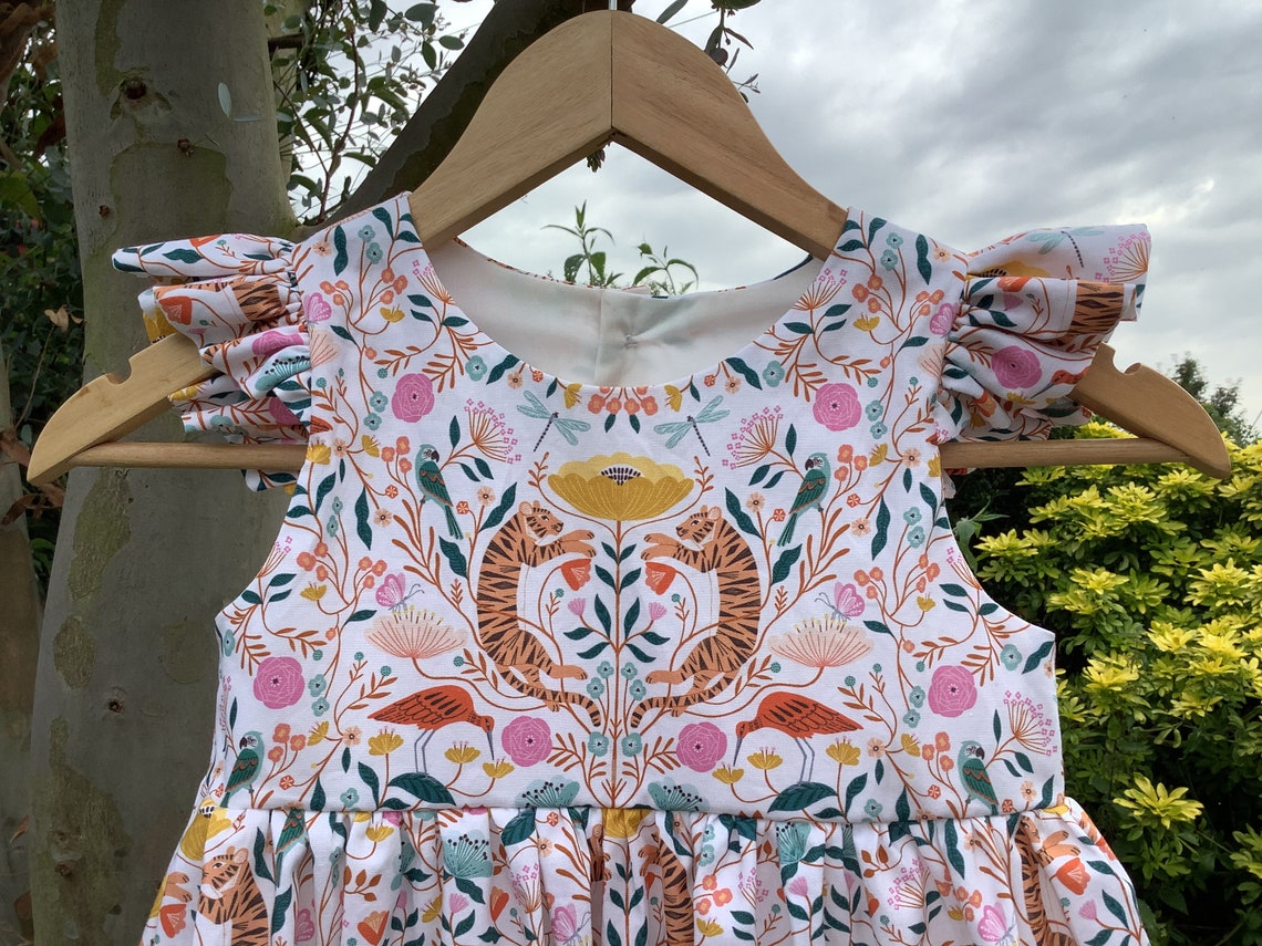 Girls Jungle dresses safari babies dress baby animals Etsy