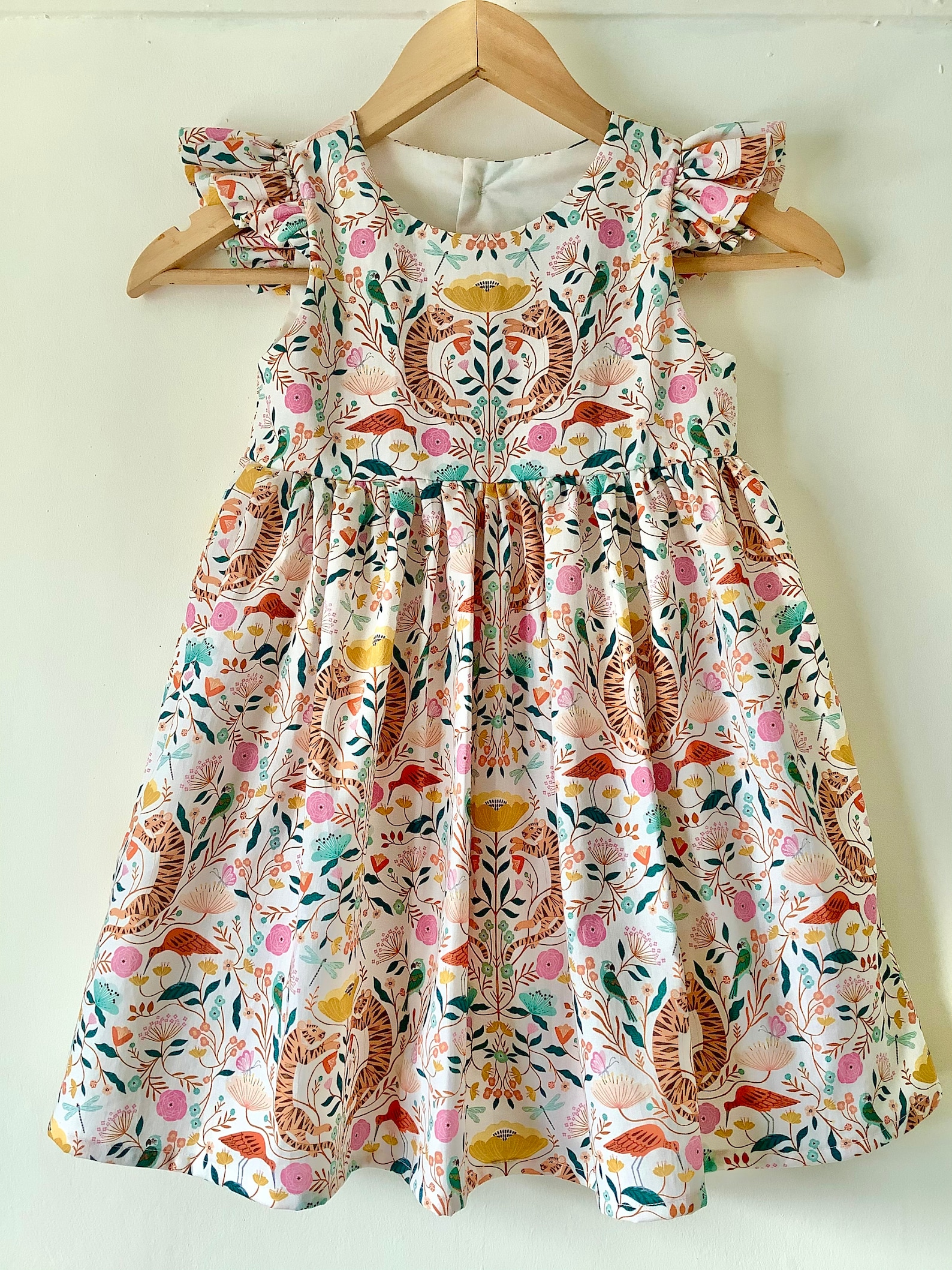 baby girl safari dress