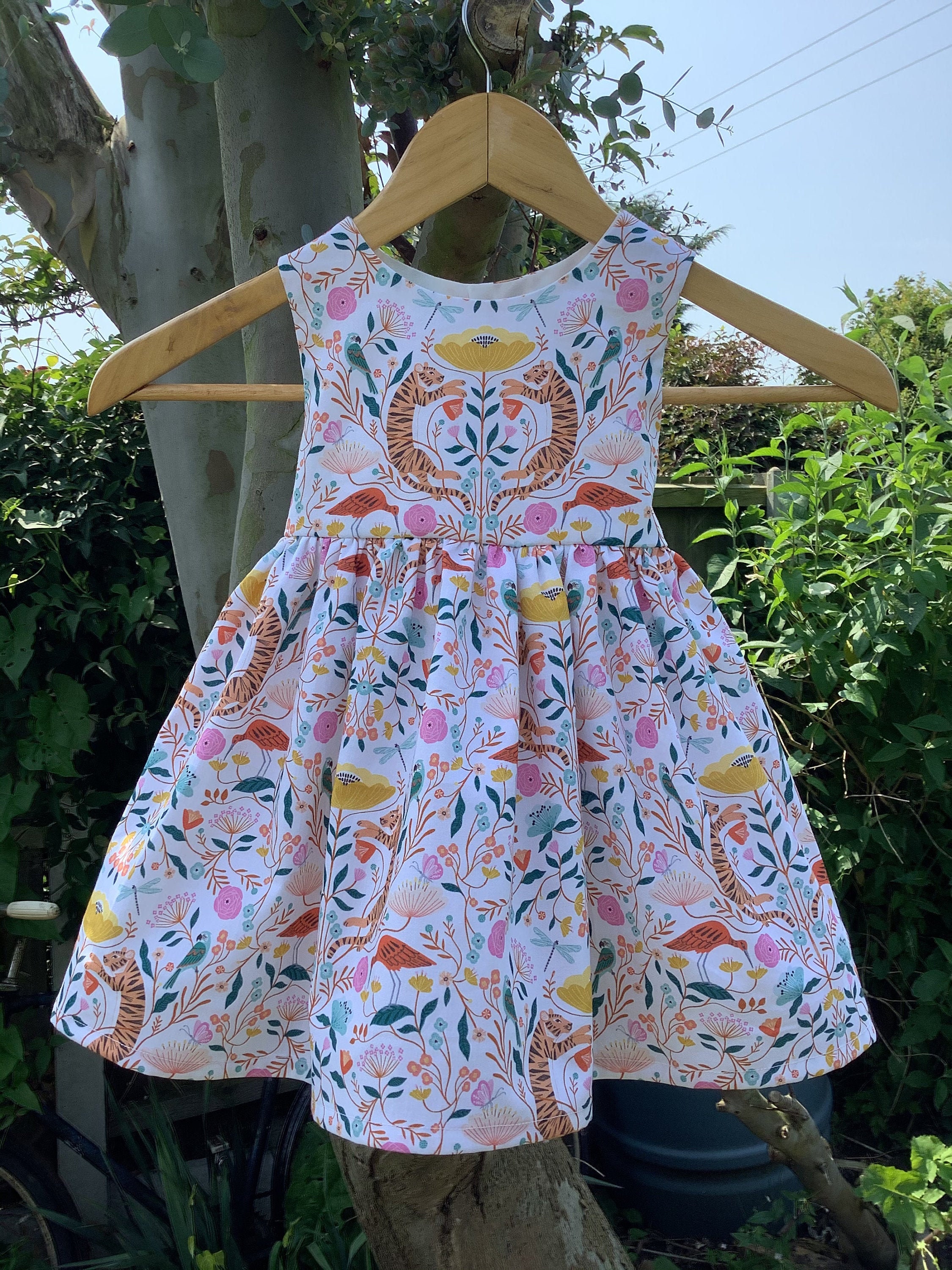 baby girl safari dress