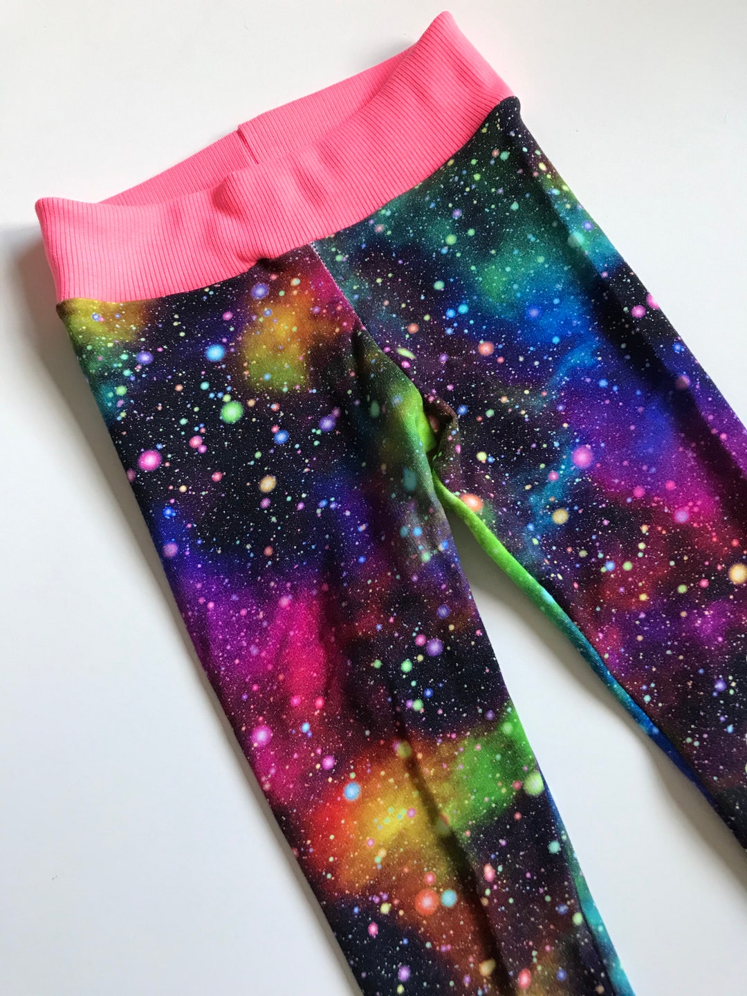 Galaxy Leggings Kids Space Theme Comfy Wear Cosmic Rainbow - Etsy UK