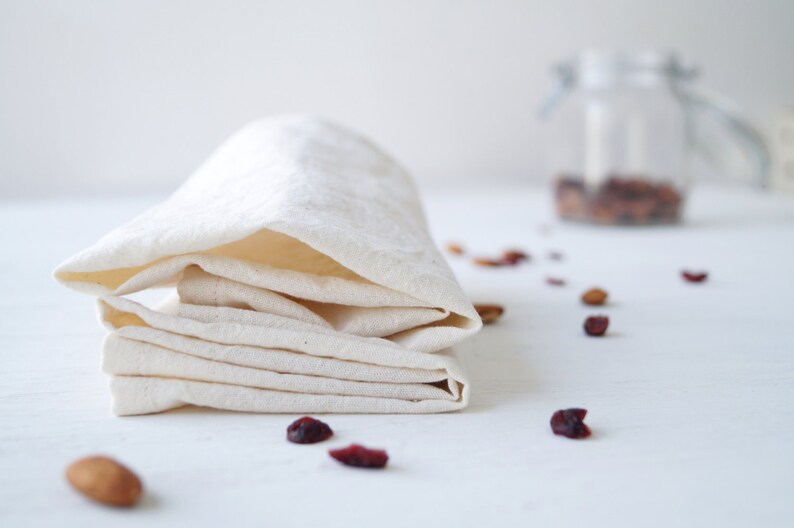 Organic cotton cloth napkins set of 6 Etsy