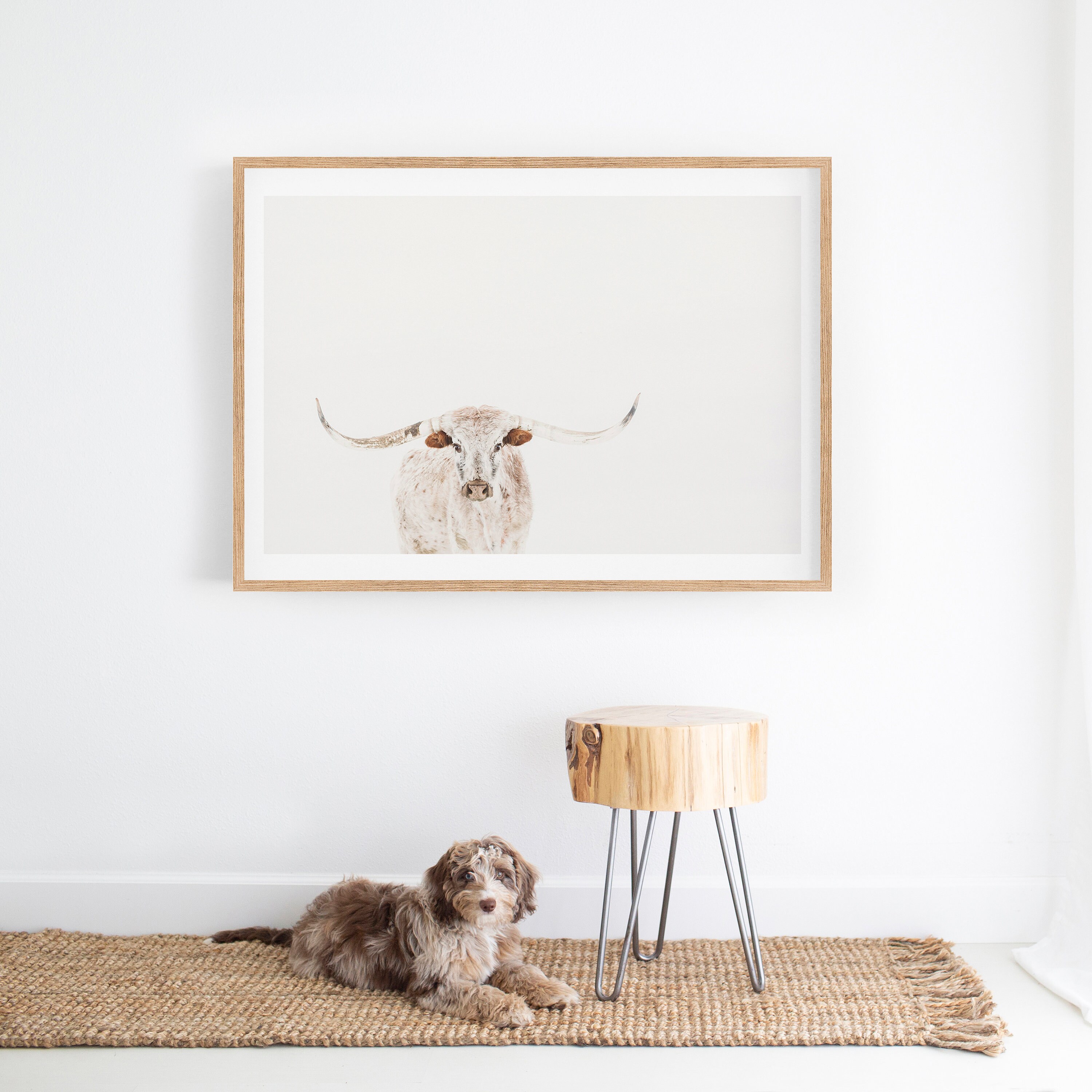 Longhorn Cow Wall Art Digital Download Farmhouse Decor Etsy