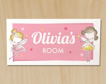 Personalised Fairy Door Sign | Door Signs for girls | Kids Wooden Door Signs | Children's Door Name Plaque | Personalised Sign