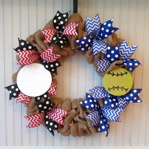 Custom multi sports wreath, 2 teams wreath, sports wreath, sports mom, sports teams wreath, sports door hanger, personalized sports, team