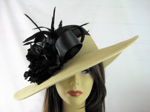 Natural Beige Tan Black Easter Kentucky Derby Swarovski  display picture 1