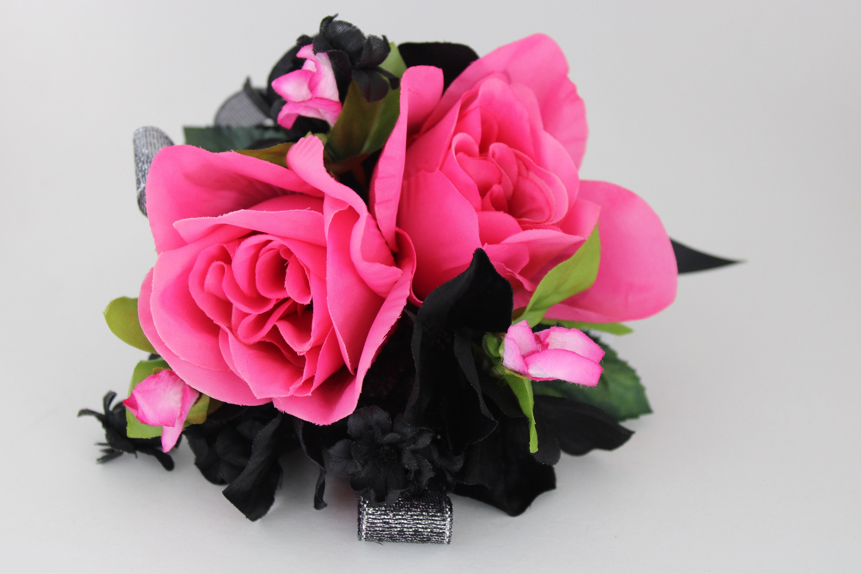 Hot Pink Corsage and Boutonniere Set - Etsy Hot Pink Corsage and Boutonniere Set - Etsy