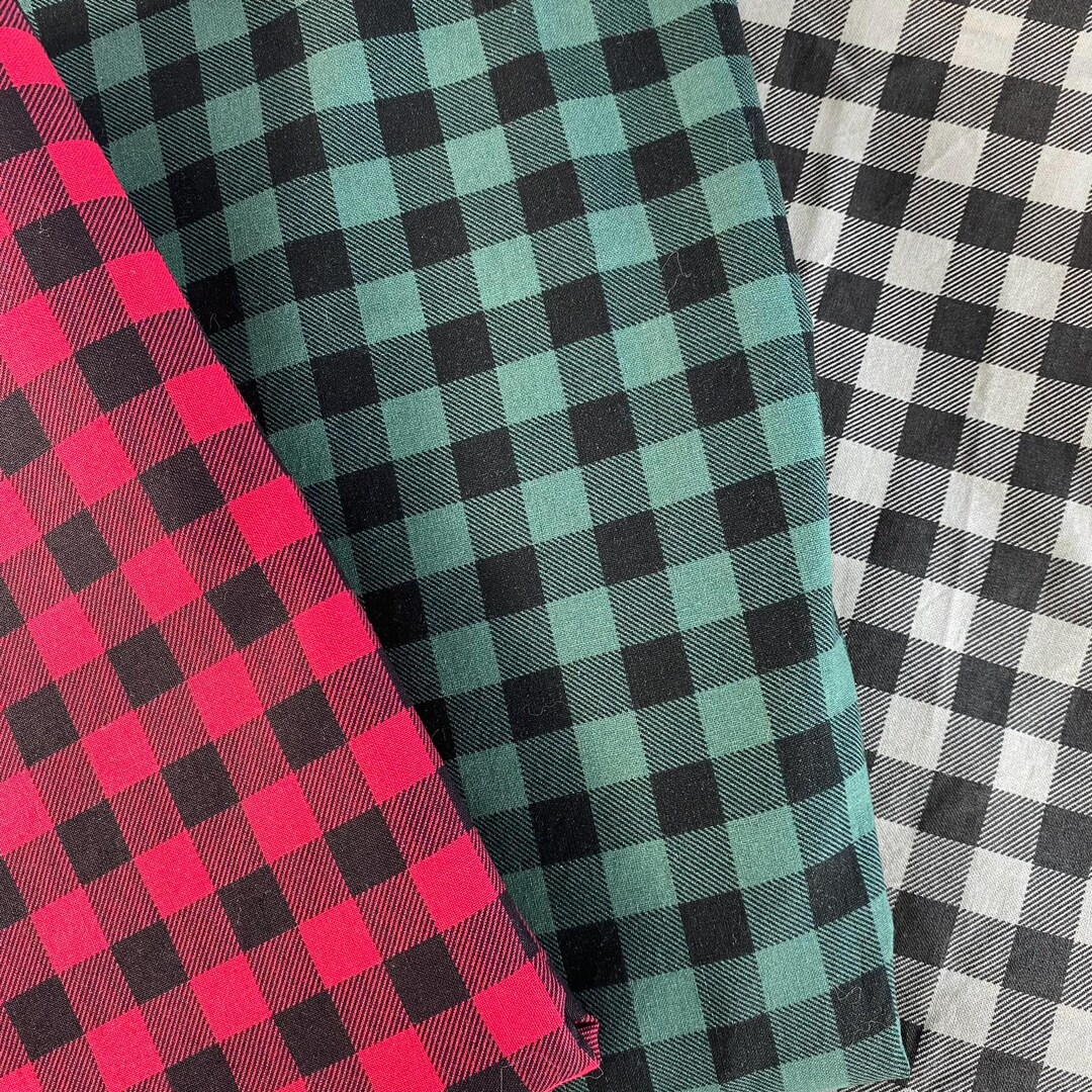 Keepsake Calico Buffalo Plaid Checks Cotton Fabric - Holiday Christmas ...