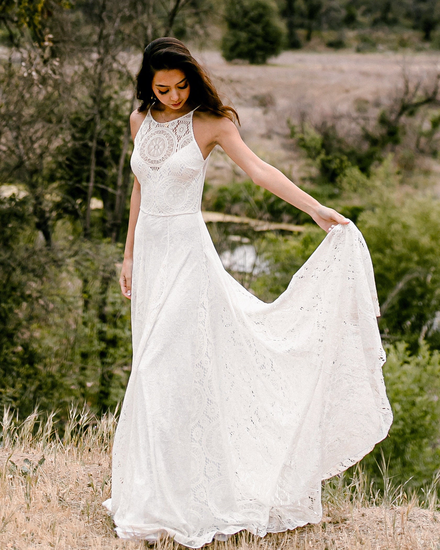 Indie Lace Wedding Dress 