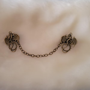 Cloak clasps- Dragons (color- bronzes)