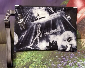 Clutchbag/purse- Universal Monsters- The Creature From The Black Lagoon/Bride Of Frankenstein/Wolfman/The Mummy