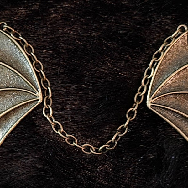 Cloak clasps- Wings (color-bronze/brass/gold)
