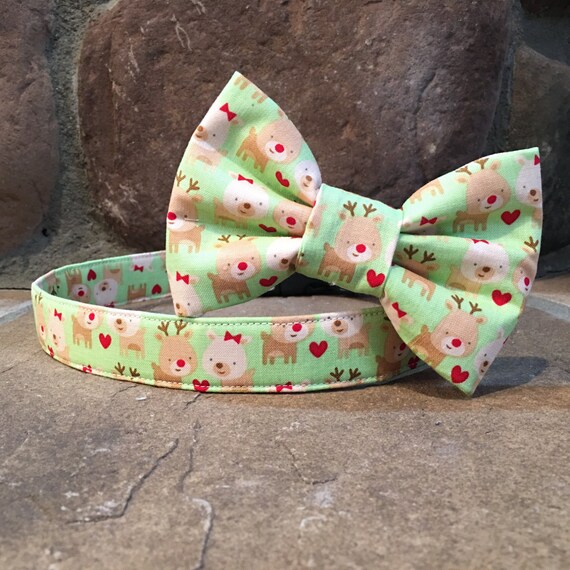 etsy dog collar bow tie