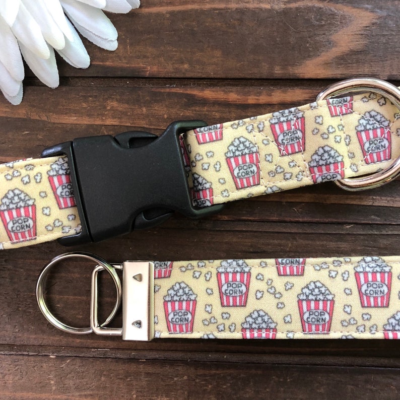 matching dog collar and keychain