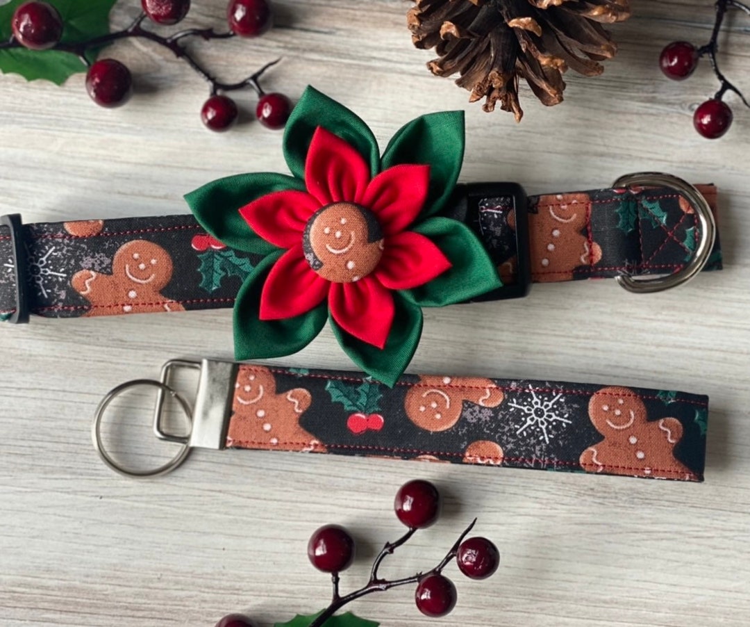 Dog Collar Gingerbread Man Gingerbread Christmas Collar Etsy
