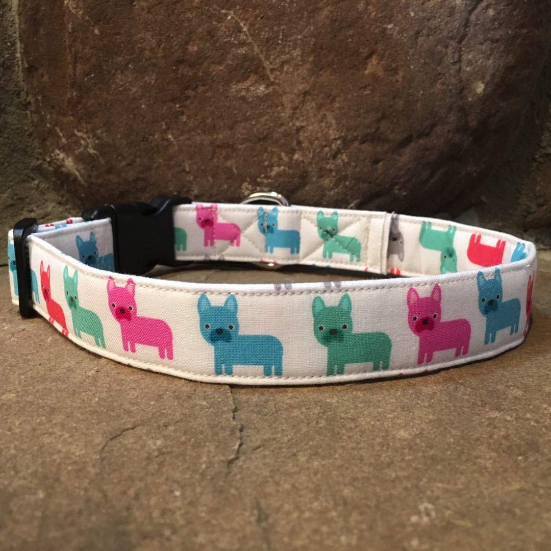 Dog Collar, French Bulldog Collar, Frenchie, French Bulldog, Bright