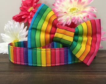 dog collar, rainbow dog collar, colorful dog collar, bright dog collar, fun dog collar, spring dog collar, girl dog collar, boy dog collar