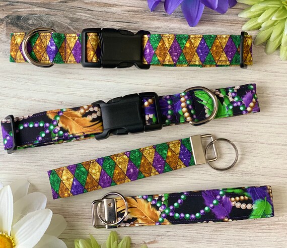 Mardi gras store dog collar