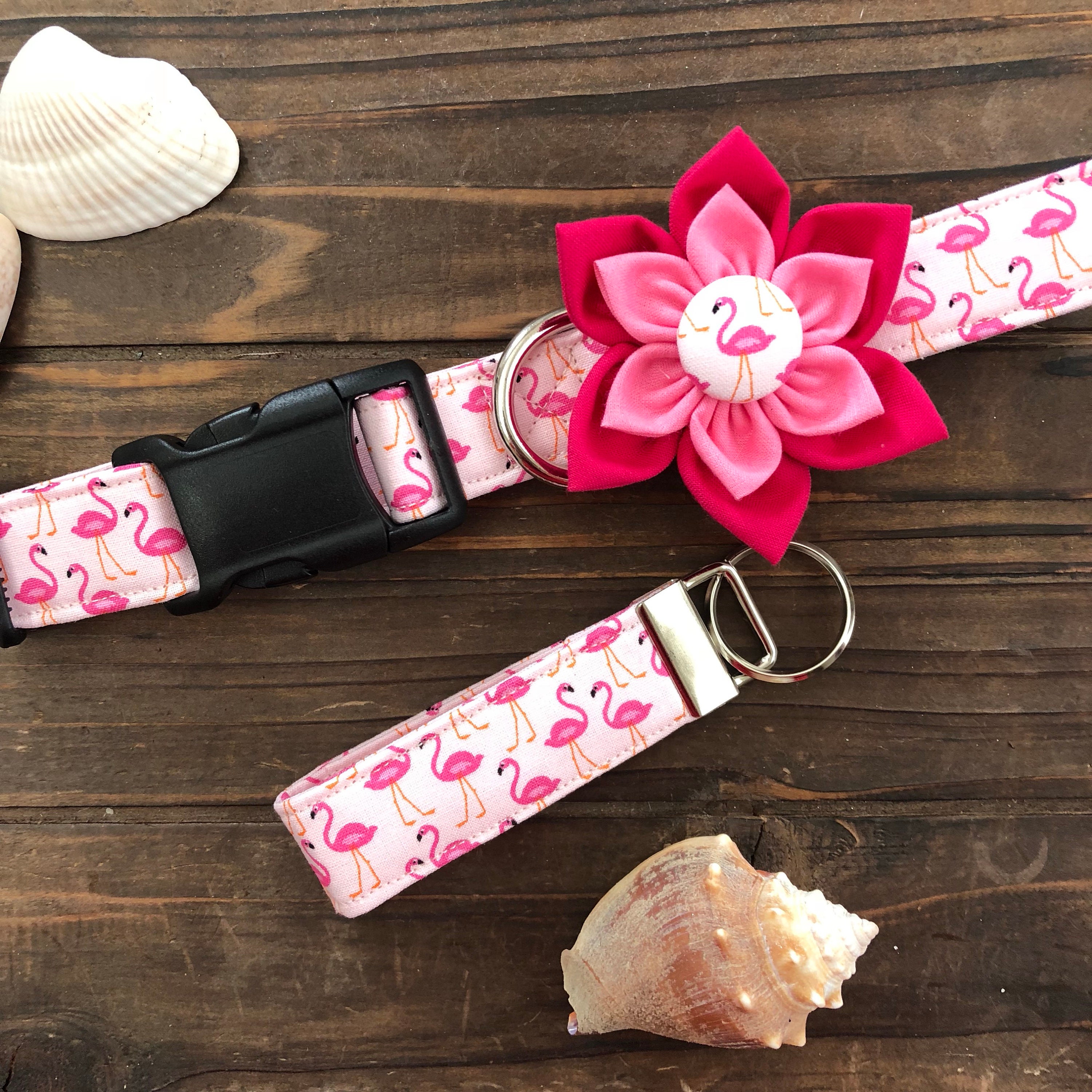 Dog Collar Beach Dog Collar Beach Collar Flamingo Dog Etsy
