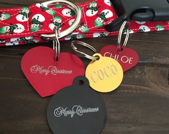 Engraved pet tag, engraved tag, custom pet tag, engraved tag, chirstmas pet tag, collar pet tag, bone pet tag, dog tag, engraved dog tag