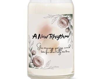 Vela "Un Nuevo Ritmo": Regalo de Jubilación, Vela para un Nuevo Capítulo, Vela de Ánimo con Significado, Regalo para Momentos Especiales, Regalo con Significado para la Jubilación
