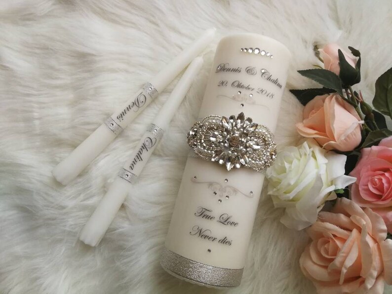 Candele personalizzate per matrimonio. | Etsy
