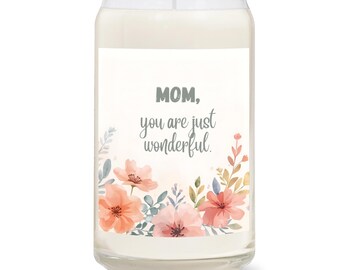 Vela para Mamá – Eres Maravillosa – Vela Floral Perfumada – Regalo para Mamá – Regalo Sentimental – La Magia de las Velas